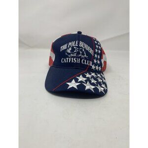 Nissun Cap Red White & Blue Stars & Stripes Catfish Club Cap NWOT